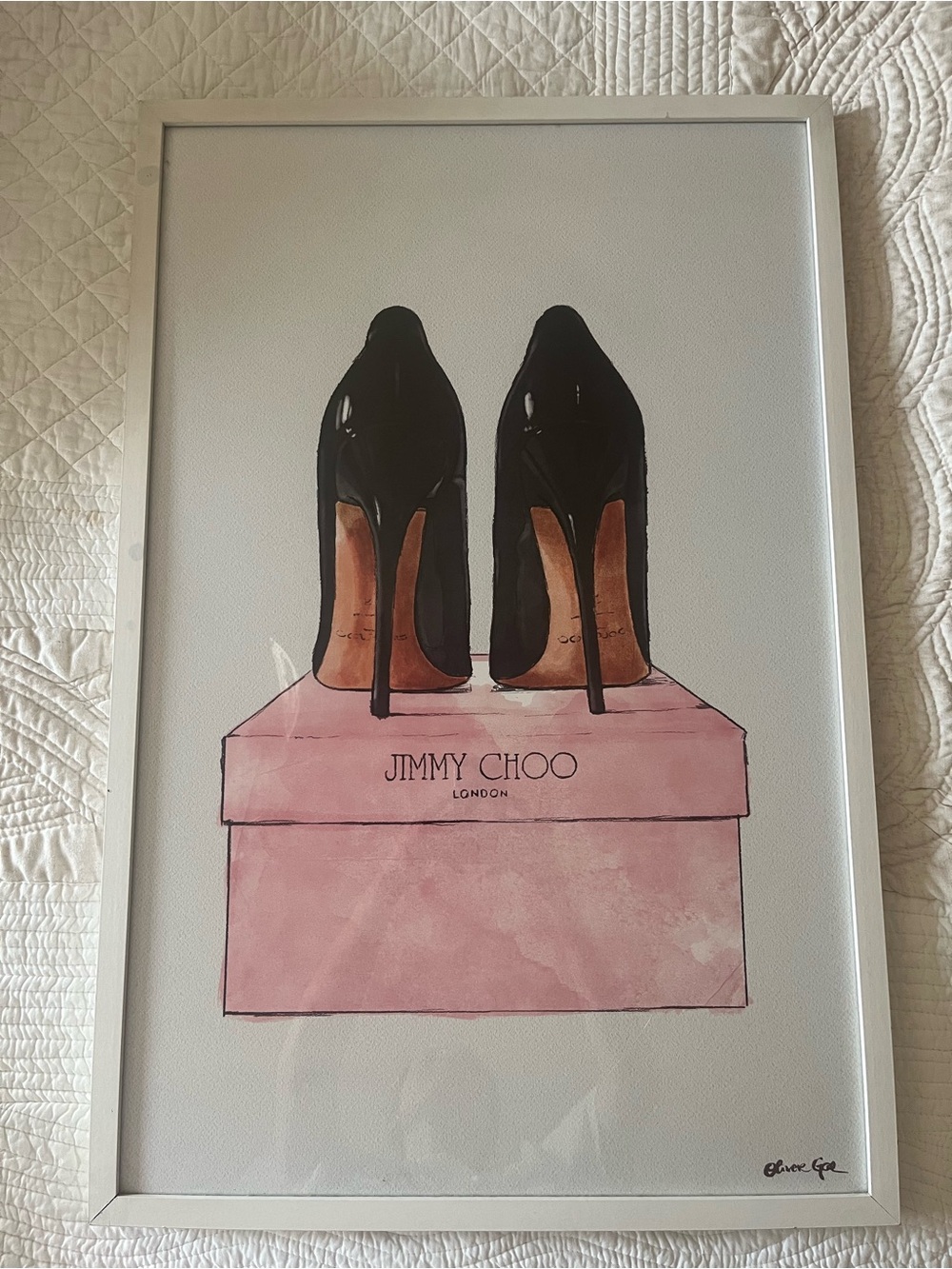 Framed Jimmy Choo by Oliver Gal Wall Print